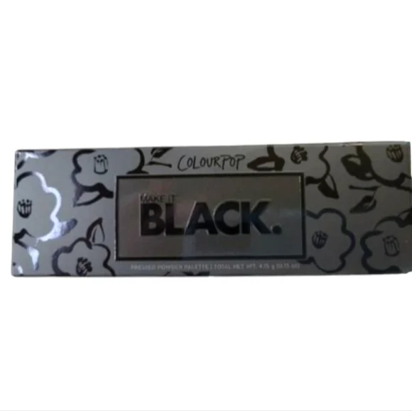 Colourpop 5-Eyeshadow Pressed Powder Palette-Make It Black-Bold High-Pigment NIB - Picture 3 of 6